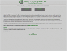 Tablet Screenshot of levinagency.com